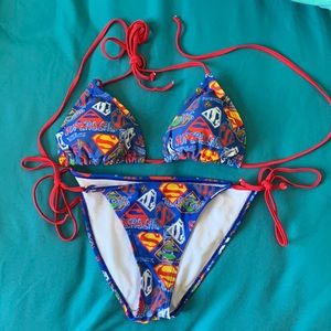 Supergirl bikini set S preowned vintage